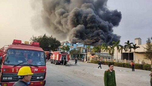 lực lượng phòng cháy chữa cháy và cứu nạn cứu hộ của Công an tỉnh Hải Dương cùng hàng loạt các lực lượng đã nhanh chóng, khẩn trương