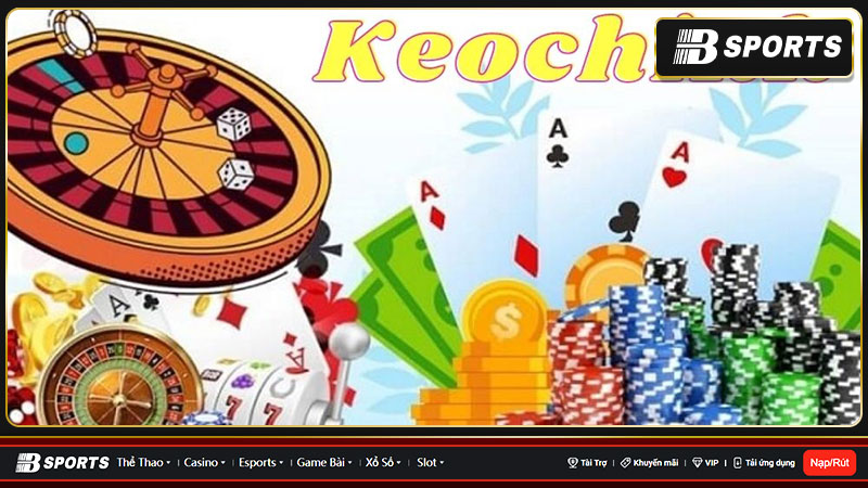 Giao diện keochinh.com rất bắt mắt